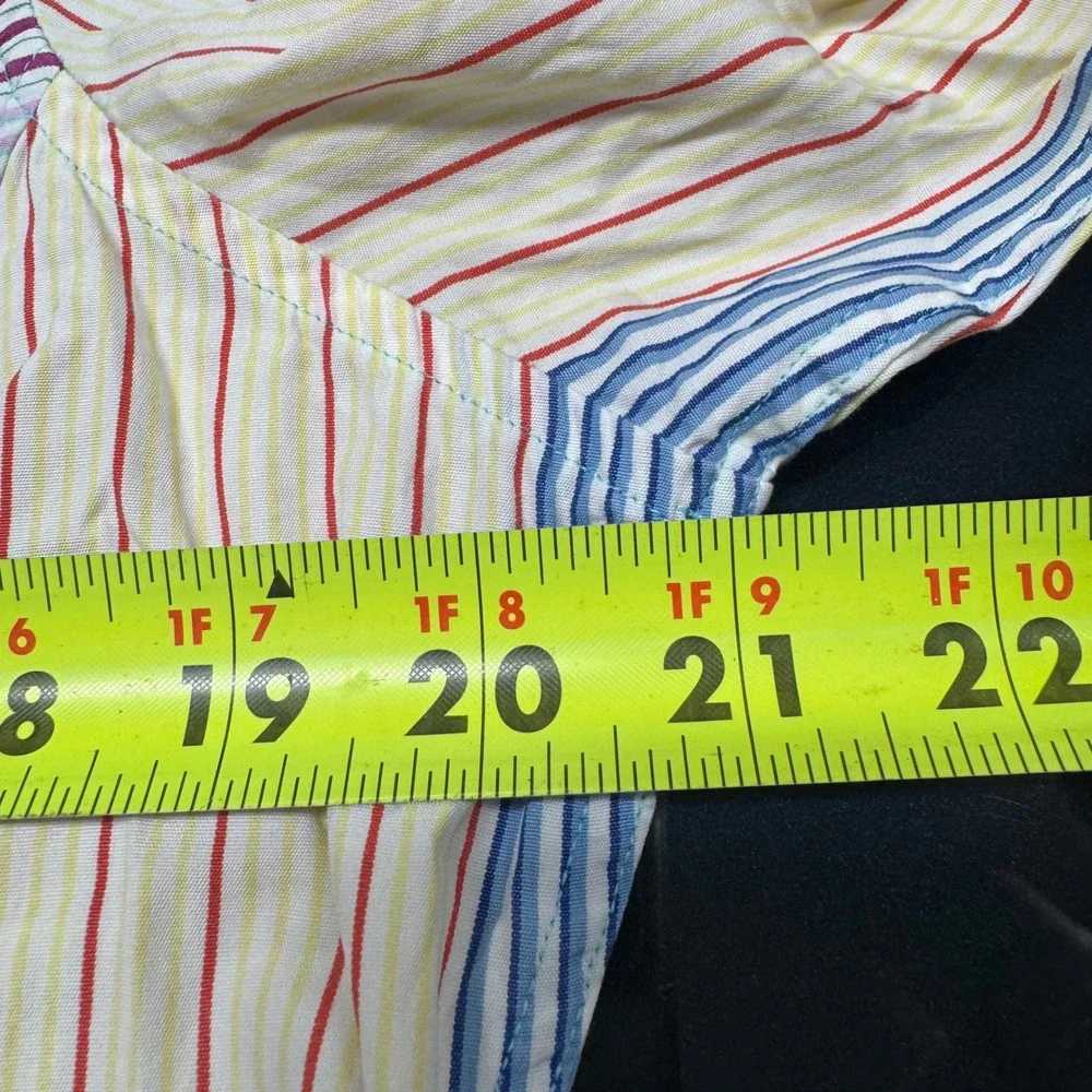 Thomas Pink Pink Striped Button Down Shirt‎ Womens Size 14 100% Cotton